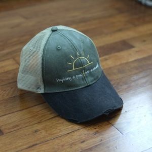 Green/Black/Tan Inspiring A Positive Movement Hat
